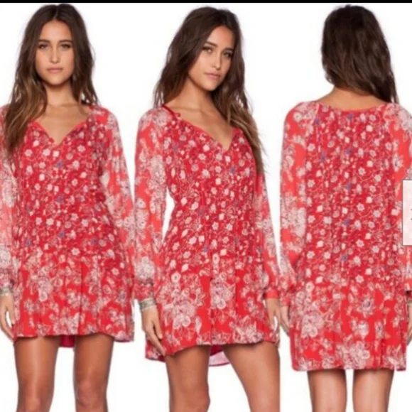 Free People Lucky Loosey Mini Dress Sz XS - Picture 2 of 8